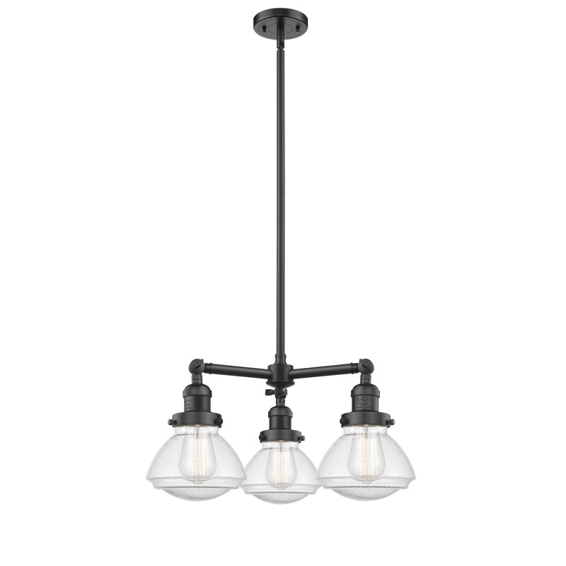 Chesterville 3 - Light Dimmable Chandelier, Seedy, Polished Chrome, LED Bulb