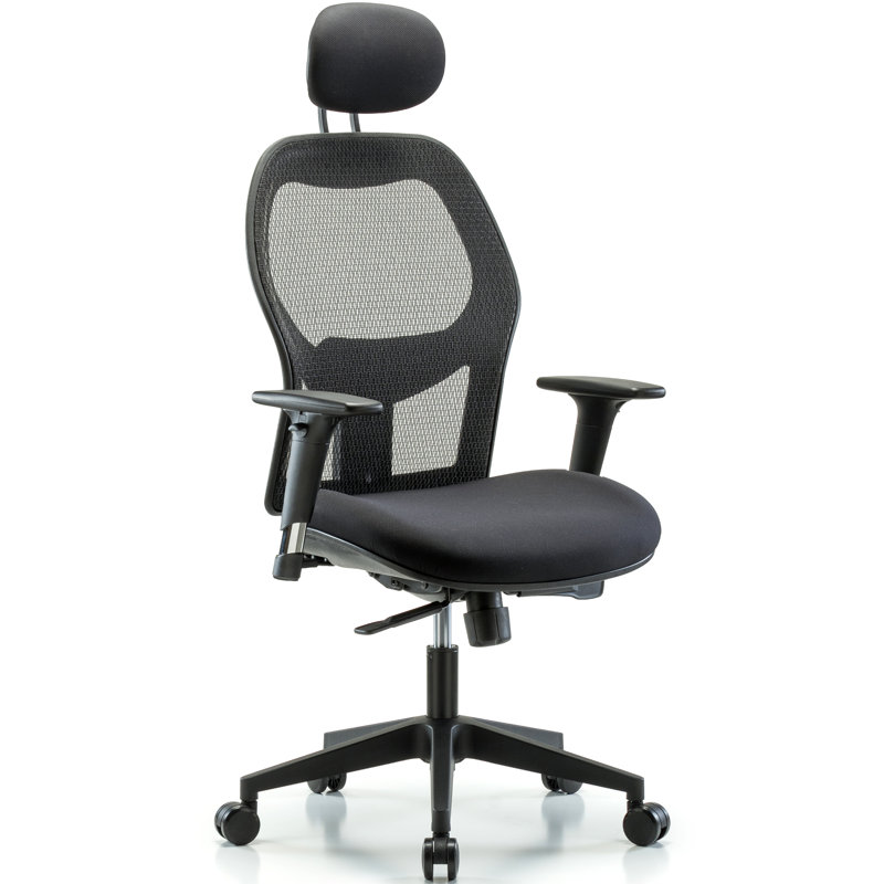 Symple Stuff Enzo Task Chair with Headrest, Casters