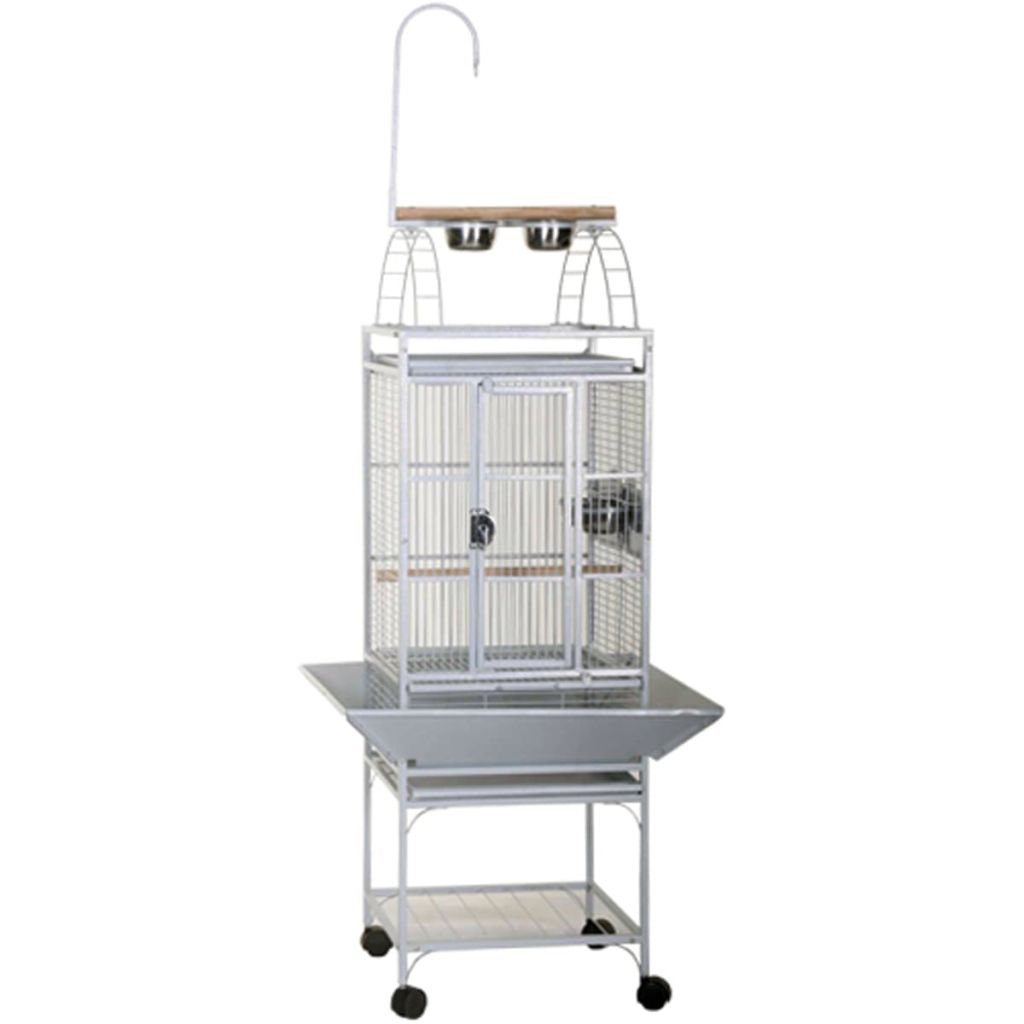 Strong Parrot Cage Villa Helios Silverstone White 46 x 46 x 149cm