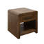 Table de bout Haven 24 po, aucun assemblage requis, finition chêne bourbon-162981548
