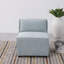 Chaise sans accoudoirs gris clair