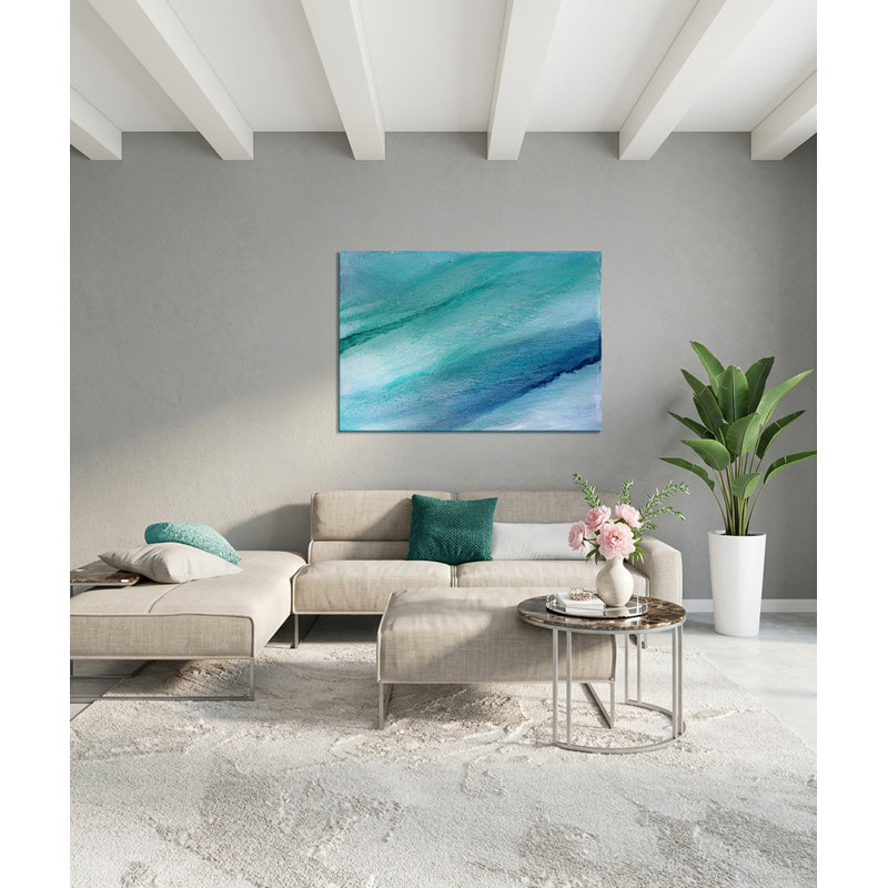 Lisa Cuscuna " Blue Aqua Ice " Acrylic Print