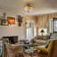 2-Light Glass Semi Flush Mount