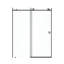 Porte de douche coulissante en verre transparent H 76 po x l 60 po en noir mat - sens d'ouverture réglable pour les salles de bain, fonction silencieuse, composants, empêche l'eau de s'infiltrer avec une salle de bain pratique