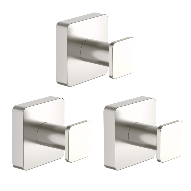Blaze Wall Mounted Robe Hook, Brushed Nickel