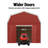 Hudson Wood Storage Shed, 12 ft. W x 24 ft. D, No Floor (DIY Installation)-123594254-123594255-113449450
