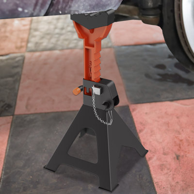 Axle Stands, Pack of 2, 3 Tons Support Stands with Rubber Pad and Safety Cotter Pin, Stabilizing Jack Stand 11-16.5 Inches Height Adjustable, Jack Stand for Workshop or Garage Work