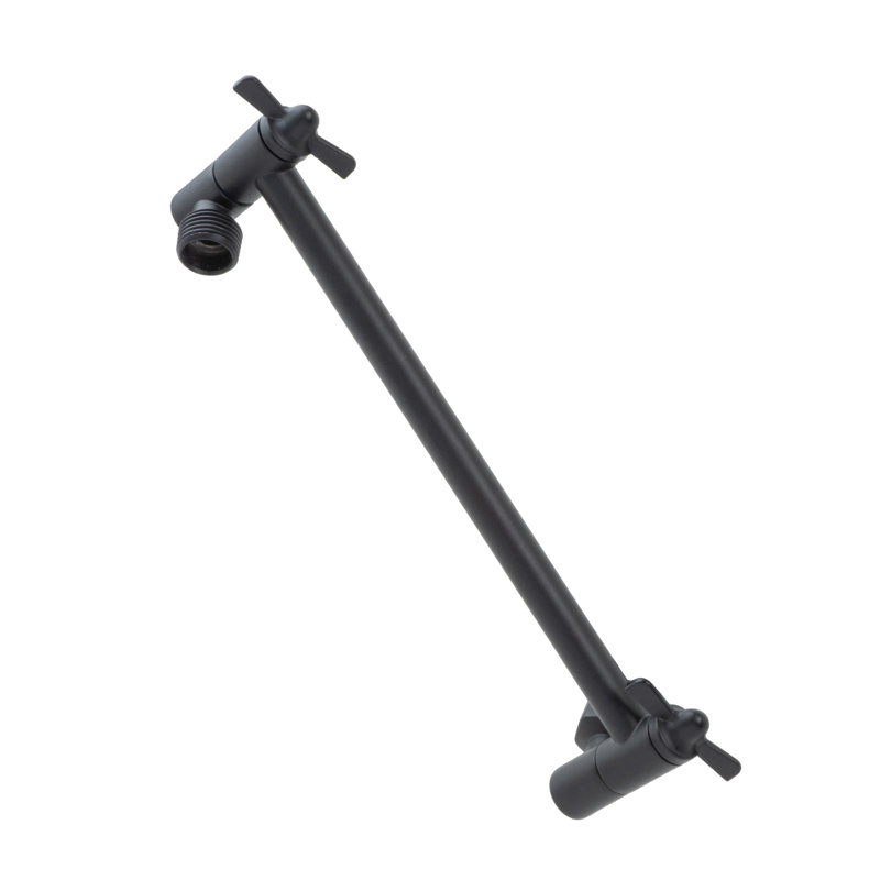 10" Shower Head Extender Arm, Black