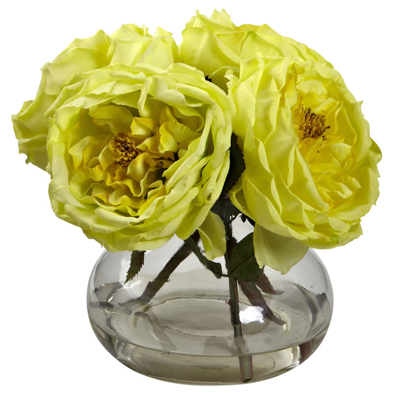 Centre de table Fancy Roses, Jaune