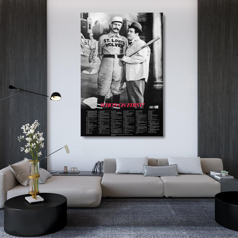 Who's On First?, 48" H x 32" W