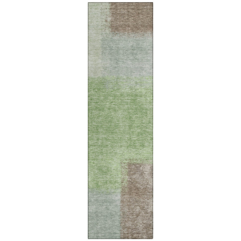 Machine Washable Indoor/Outdoor Chantille ACN2341 Abstract Rug, Runner 2'3" x 7'6"