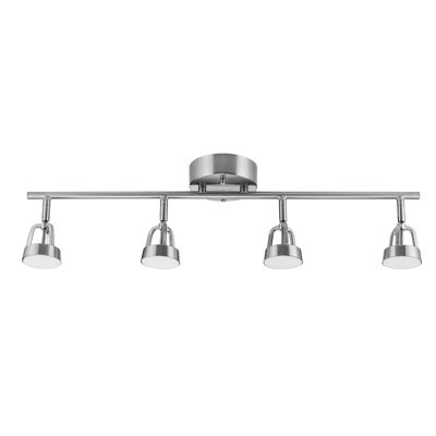 Beker 31.25'' 4 -Light Fixed Track Track Kit with Dimmable and Adjustable Head
