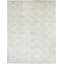 Tapis bleu clair en laine noué à la main 9,8 x 13,3 pi, motif damassé traditionnel