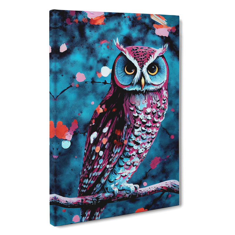 Owl In A Tree - Wrapped Canvas, 50cm H x 35cm W x 3cm D