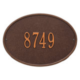 Hawthorne 1-Line Wall Address Plaque