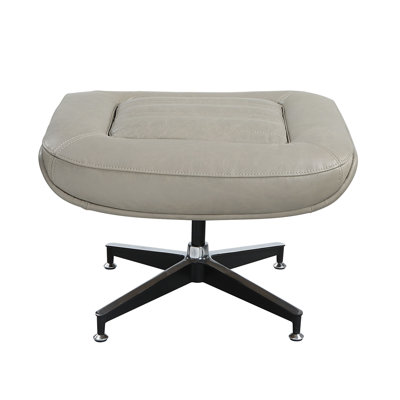 Piran Twilight Top Grain Leather Ottoman