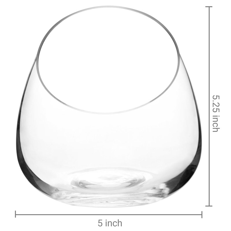 Ensemble de 2 - terrariums en verre transparent de 5 pouces pour plantes à air, plantes grasses ou bougies chauffe-plat - mini vases bol pour la décoration de table