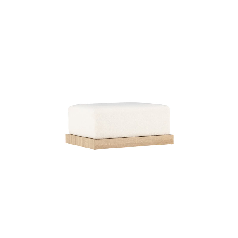 Beberg 100cm Wide Square No Pattern Footstool Ottoman