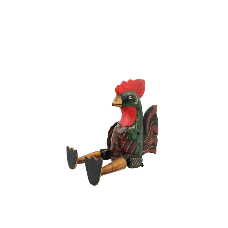 Mini marionnette à coq en bois Malena