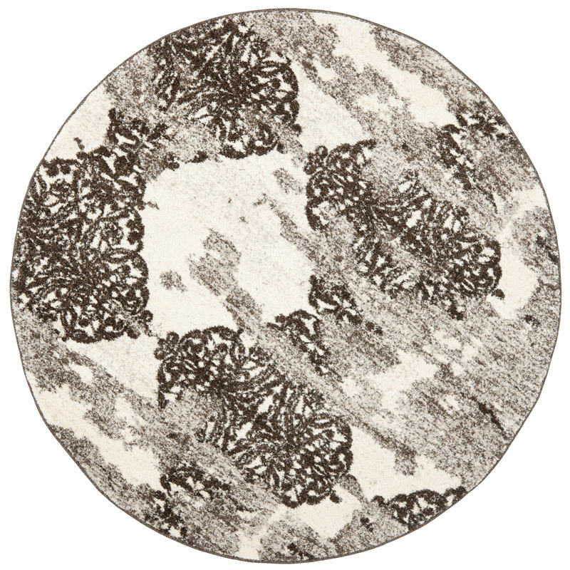 Kazlyn Retro Performance Abstract Rug, Rectangle 6' x 9'