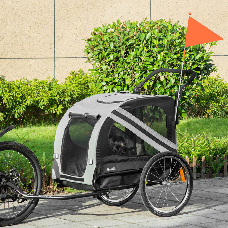 Steel Collapsible Pet Vehicle Travel Carrier with 1 Door, Black/Grey