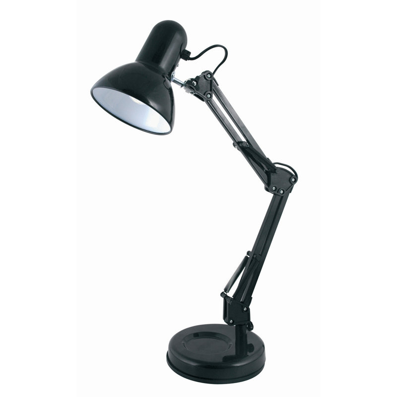 Adjustable Desk Lamp, Black, Black