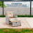 Convertible Wicker Chaise Lounge with Adjustable Backrest-95357011-95357008