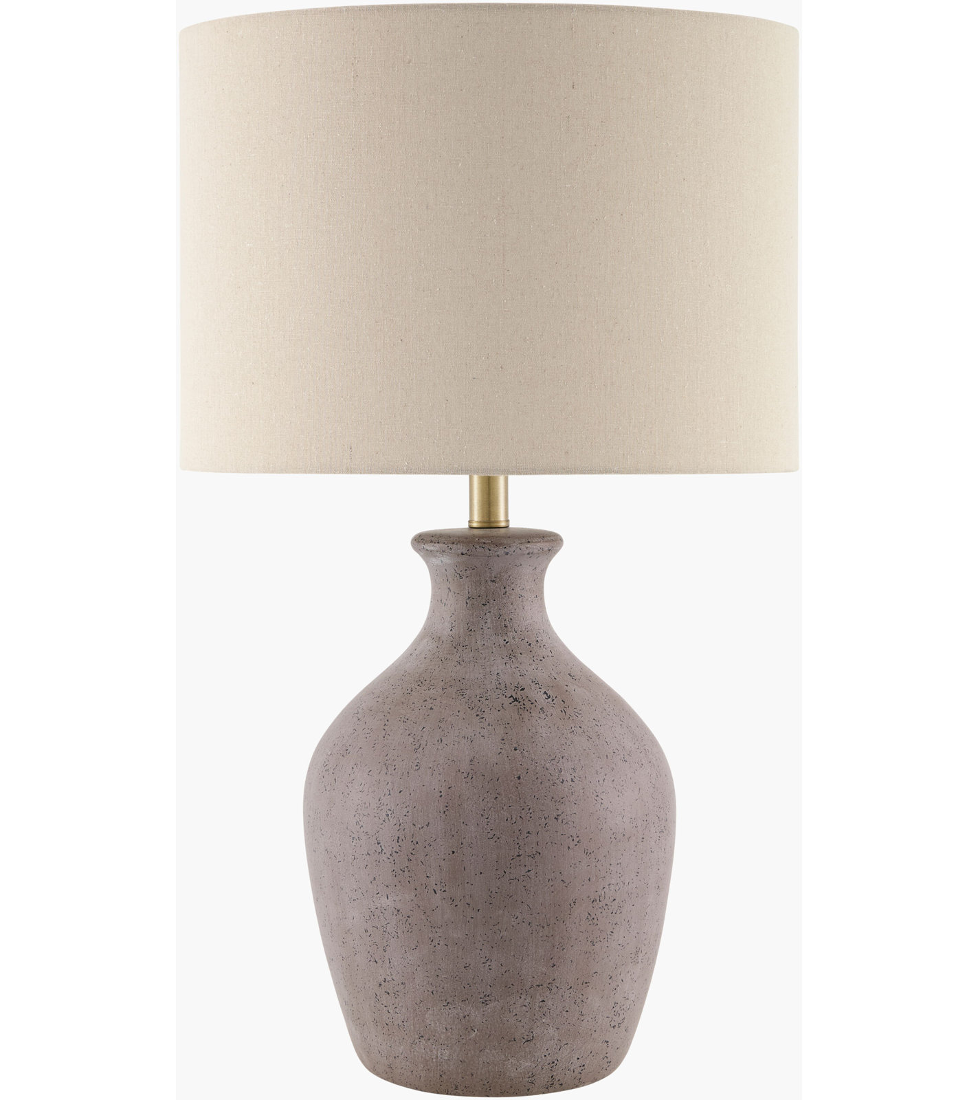 Ceramic Table Lamp, Gray, Beige