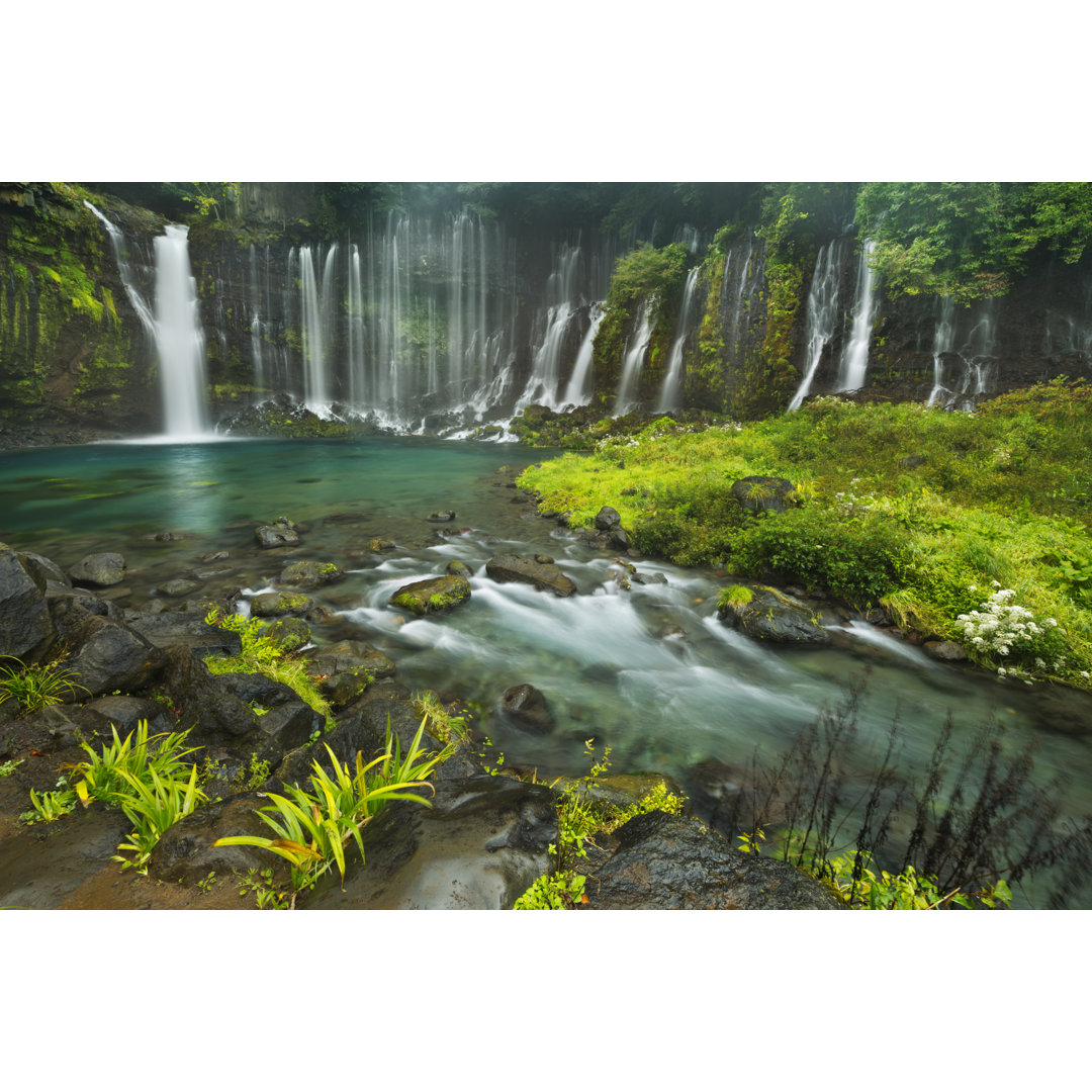 Shiraito-Wasserfälle, Japan von Sarawinter - Leinwandbild