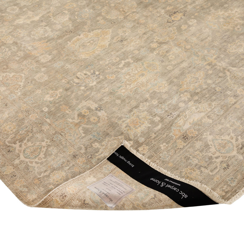 Grey Traditional Silk Rug