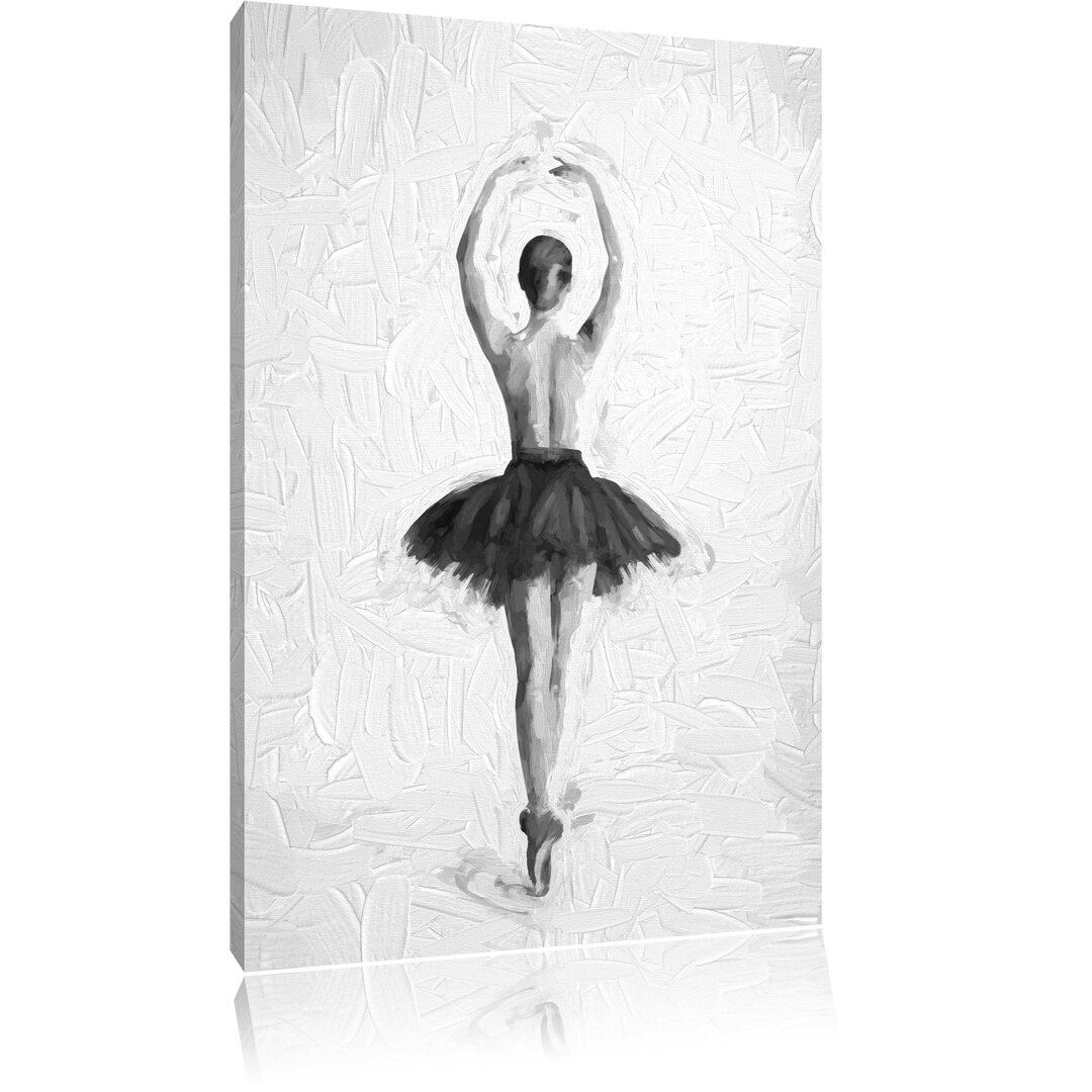 Leinwandbild Ballerina mit nackten Oberkörper