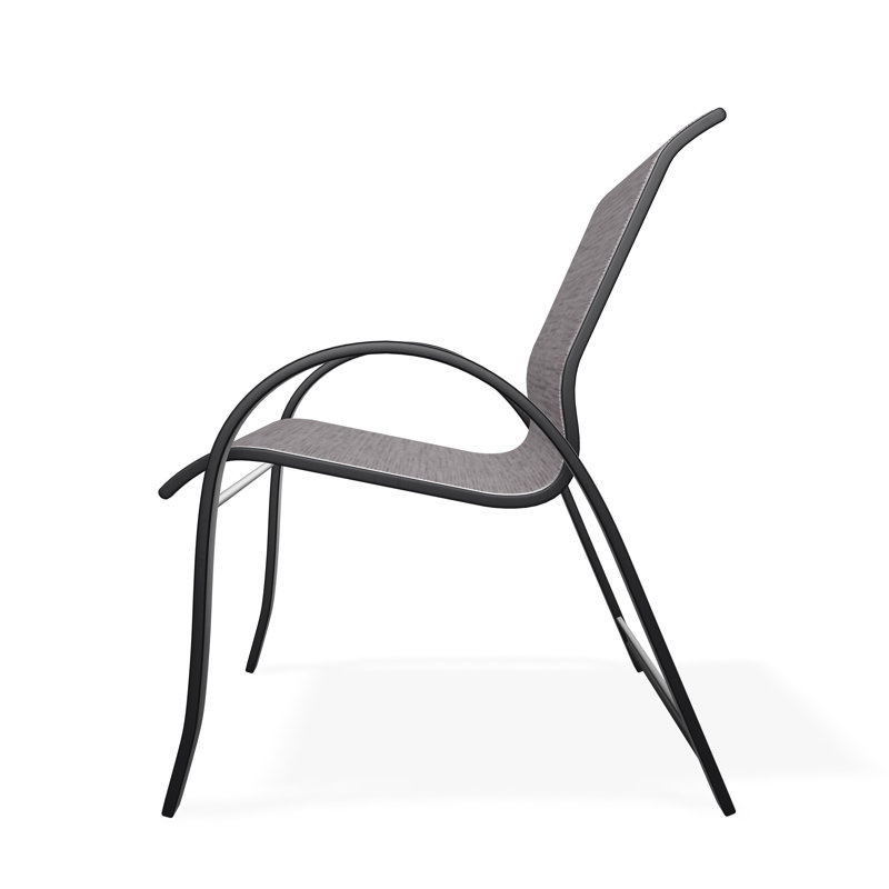 Aruba II Outdoor Lounge Chair, Black, Fossil