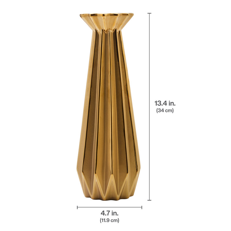 Elements 13.5 in. Ceramic Candleholder