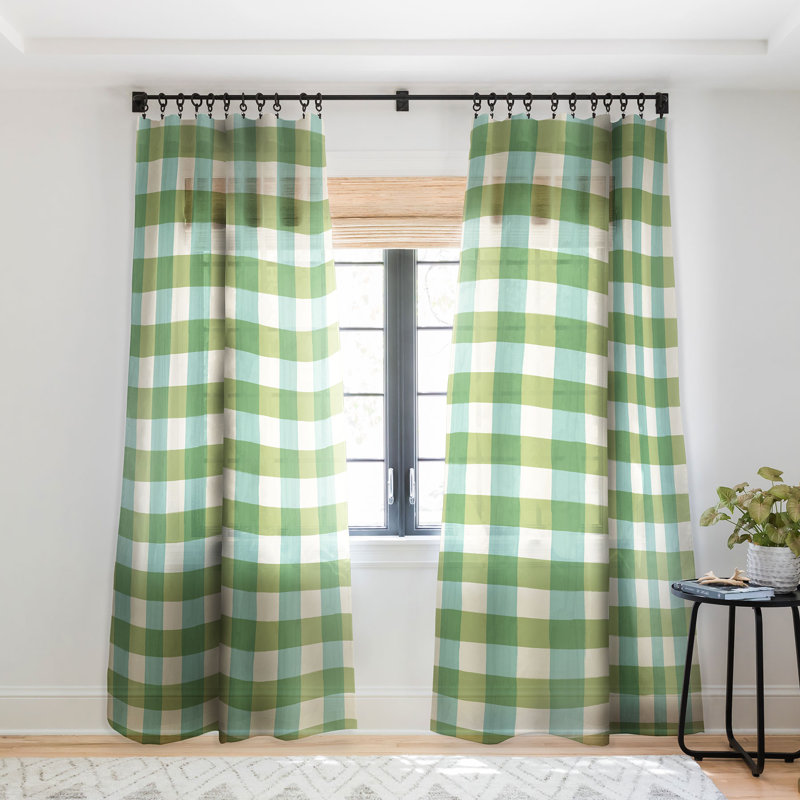 Usma Sheer Curtain Pair, 50" W x 63" L