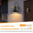 Waterproof Outdoor Motion Sensor Wall Lanterns – 2-pack For Home Porches & Garages (no Bulbs Included)-460172444