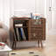 Support pour tourne-disque avec rangement en vinyle