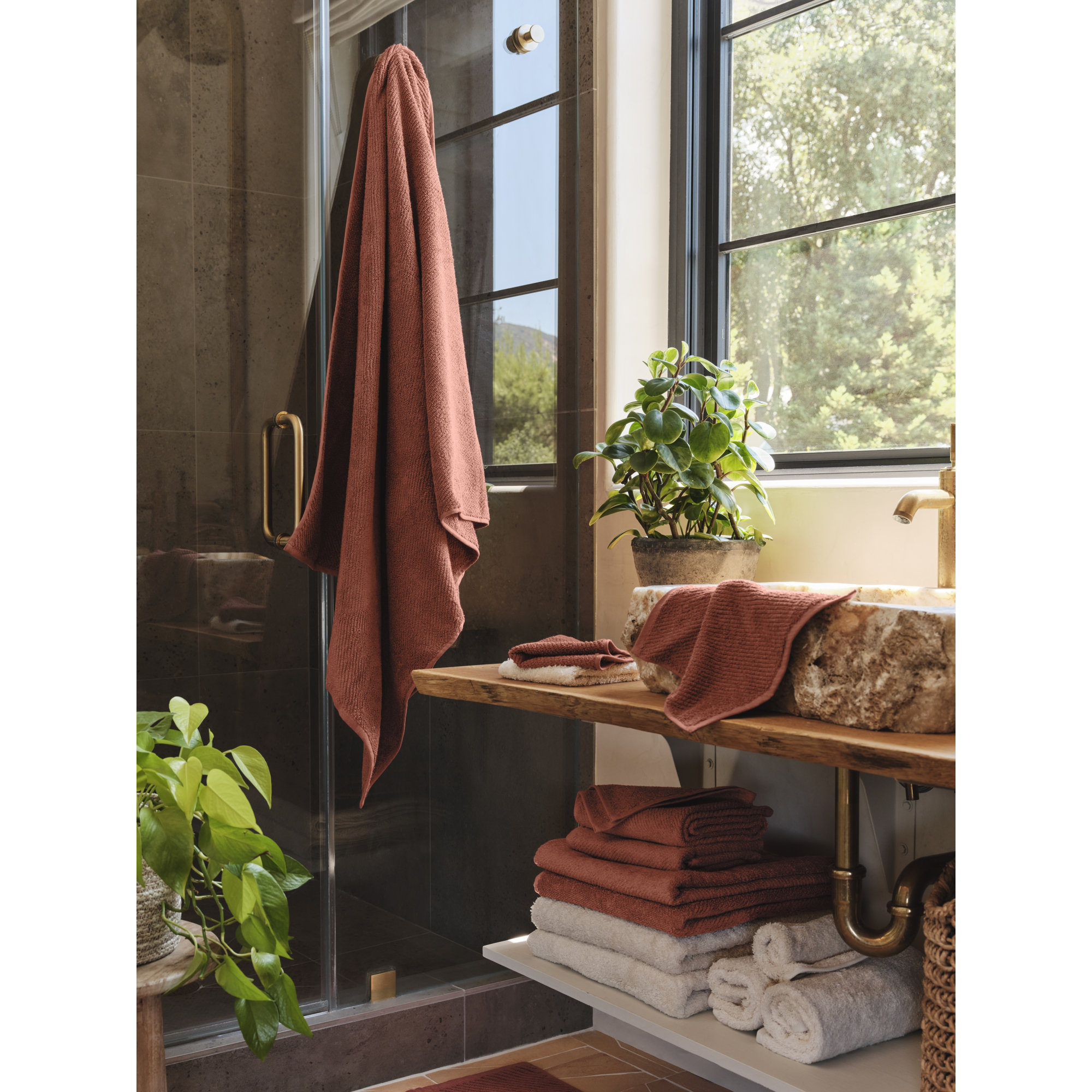 Air Weight Organic 100% Organic Cotton Bath Mat, Sedona