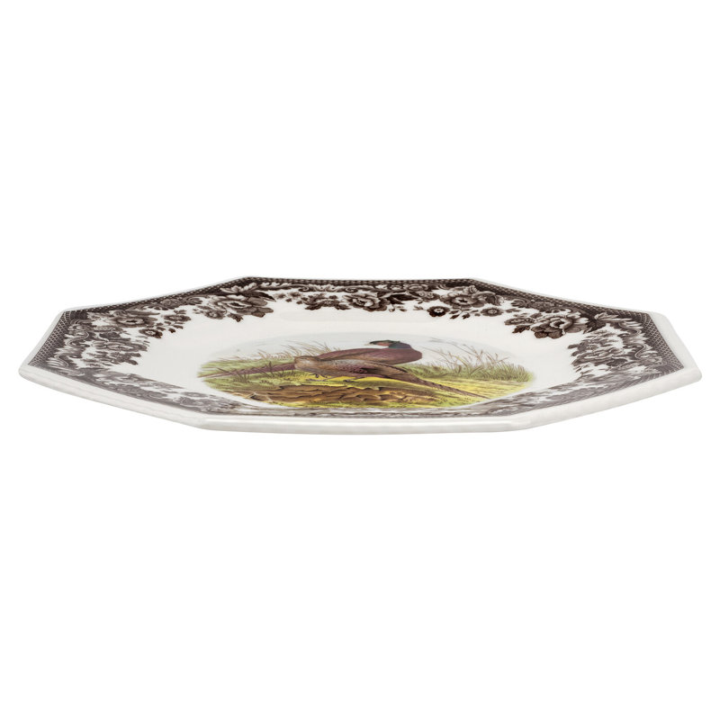 Spode Woodland Octagonal Plate 9.5" Pheasant