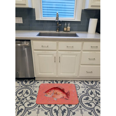 Tapis pour salle de bain à mousse à mémoire de forme fraise Bowmore