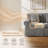 Greco Vintage Upholstered Rolled Arm Loveseat – Compressed Pack, Removable Cover-124822020
