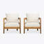 Ensemble de 2 fauteuils club Porto