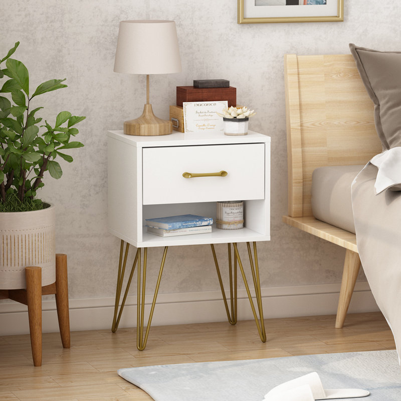 Katika 15.6'' W Nightstand, Black