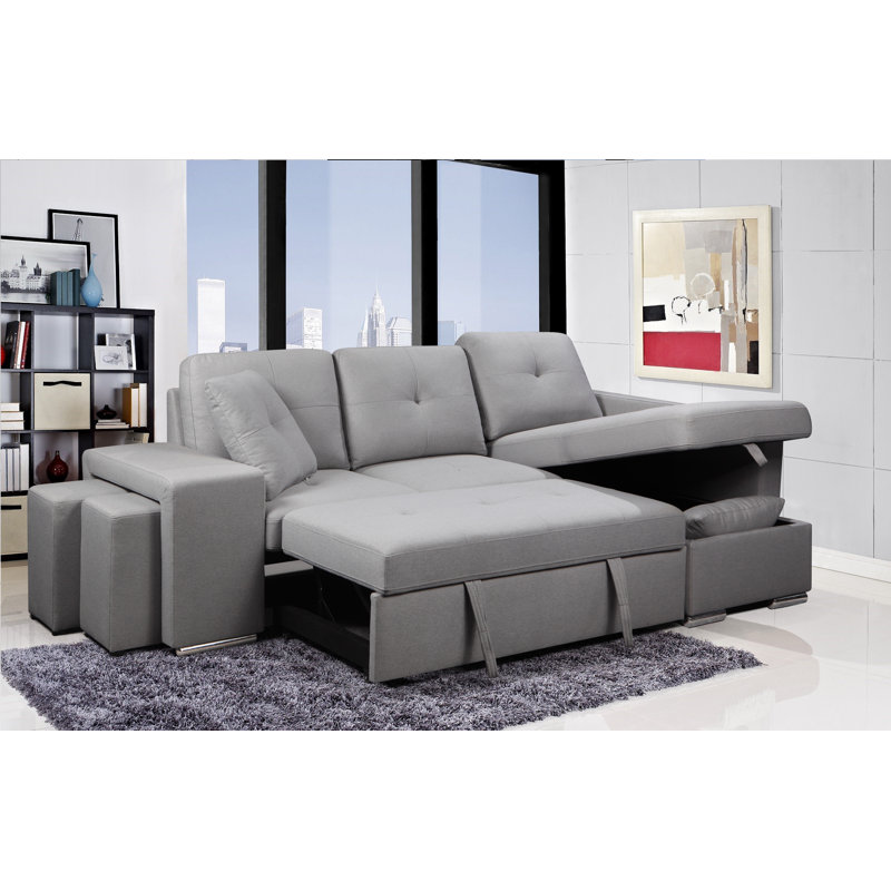 Upholstered Reclining L-Shaped Sectional Right Hand Facing