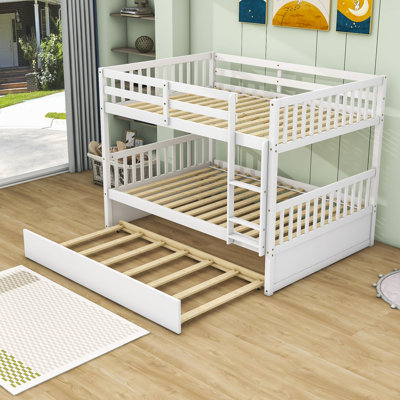 Hyannis Full Over Full Wood Bunk Bed with Twin Size Trundle -  Harriet Bee, ADEE3B8E9F2B4275887F1326211E9941