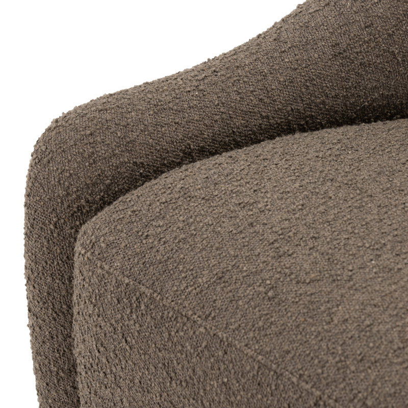 Levi Swivel Barrel Chair, Brown