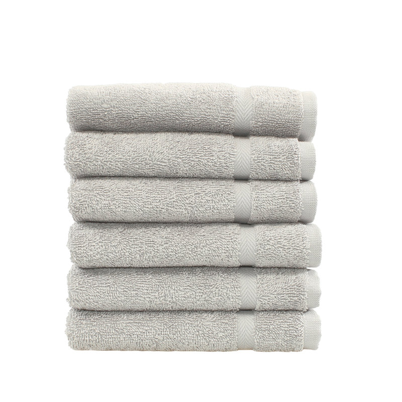 Denzi Turkish Cotton Washcloth, Gray