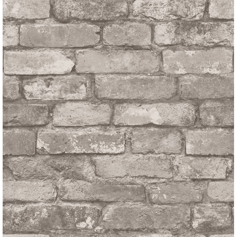 Papier peint gris anthracite Davis, Gris clair
