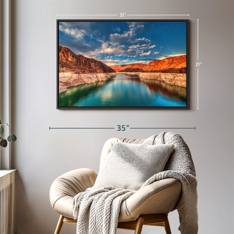 Impression sur toile Hoover Dam, H 21 po x l 31 po