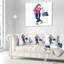 Coussin de mode jeune fille Portrait