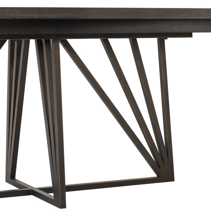 Abreia Extendable Metal Base Dining Table